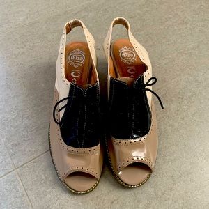 New Jeffrey Campbell open toes sling back heals